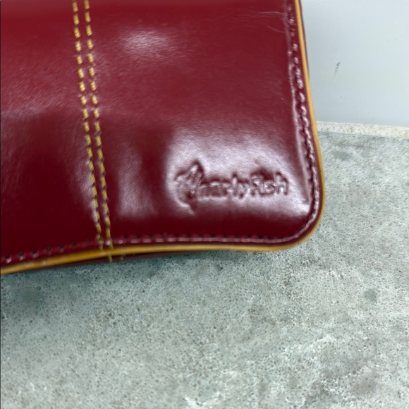 Vintage Tiny Red Wristlet case purse by Gnarley Fish - Picture 2 of 9